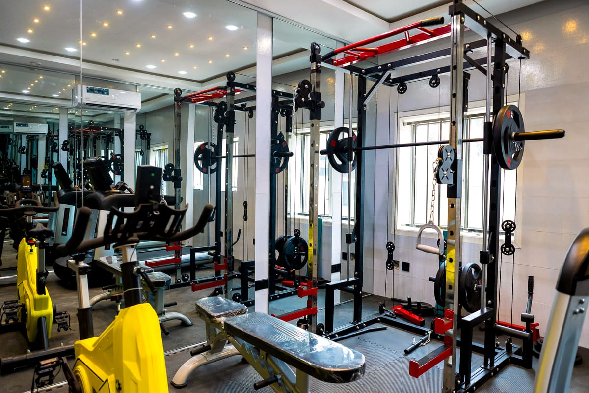 The fitness centre at Hotel Medallion