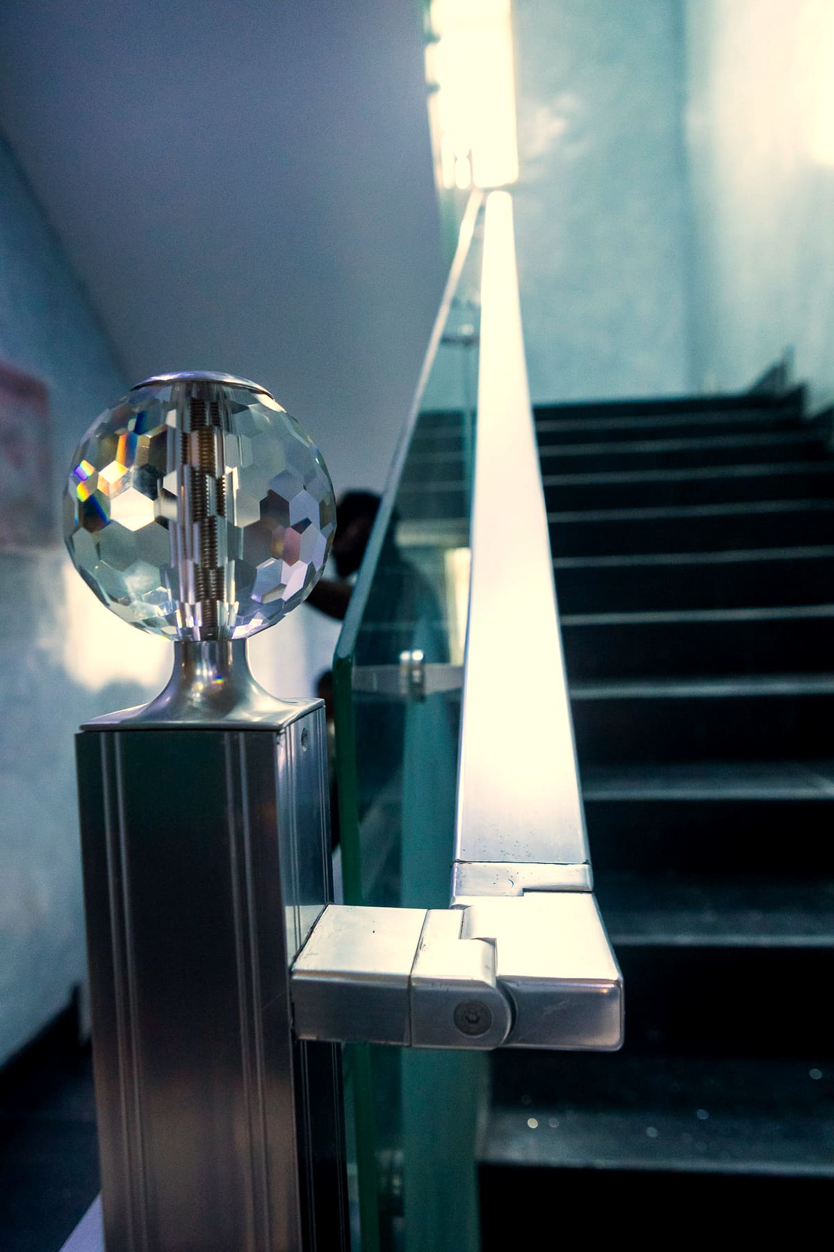 Crystal detail on the Medallion staircase